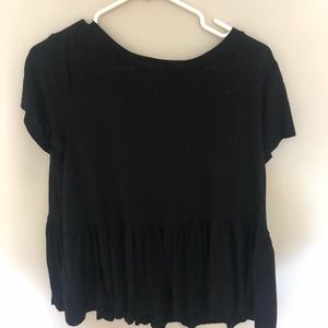 Target Ruffle Short Sleeve Tee